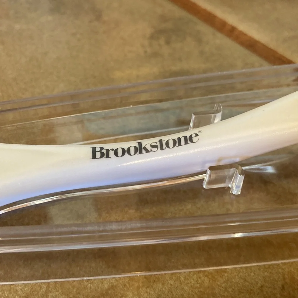 Brookstone Micro Needling Facial Massage Roller in White and Black